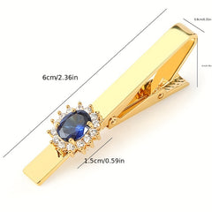 Zircon Tie Clip Business Accessories for Men