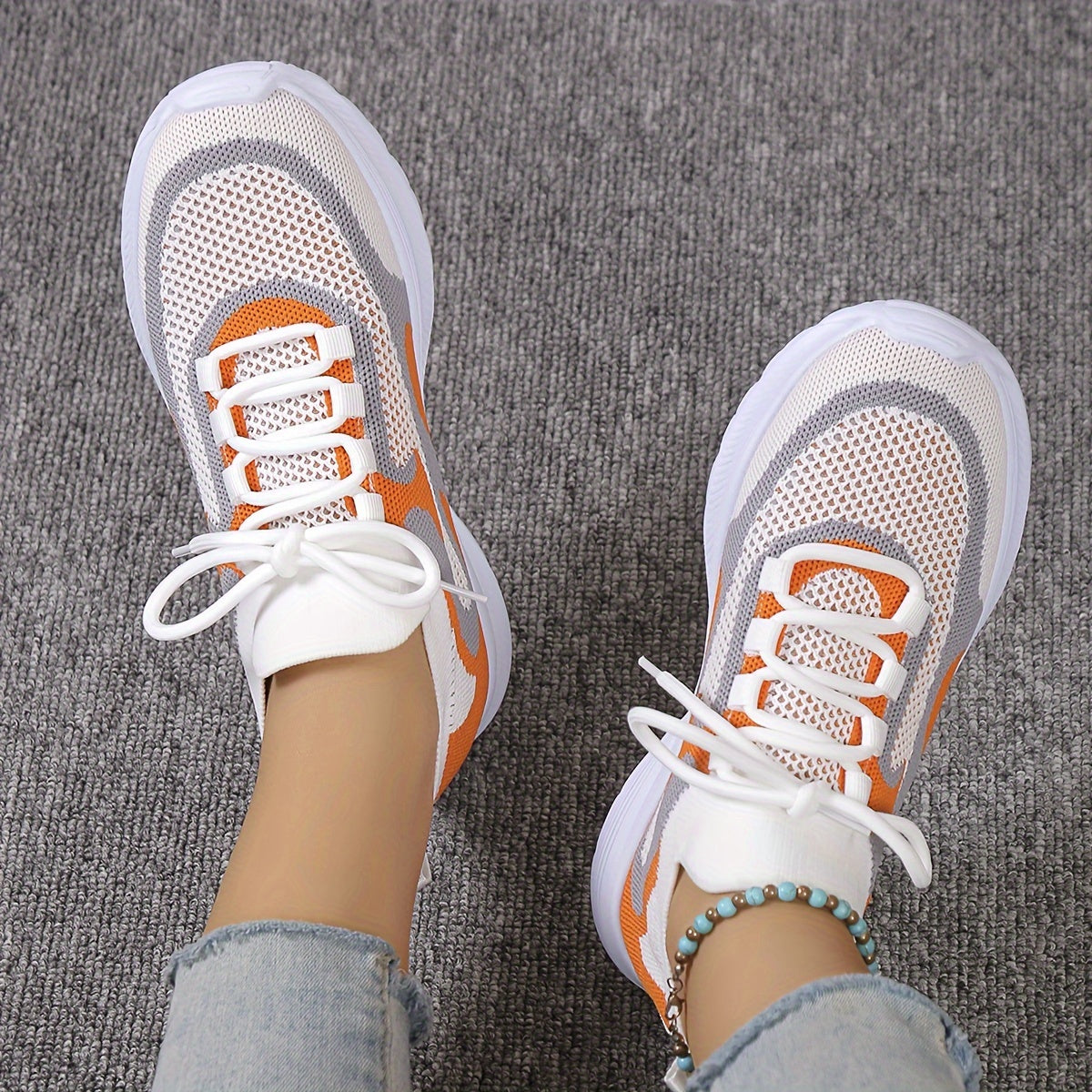 Breathable Shockproof Sports Shoes Lightweight Non slip Travel Walking Shoes