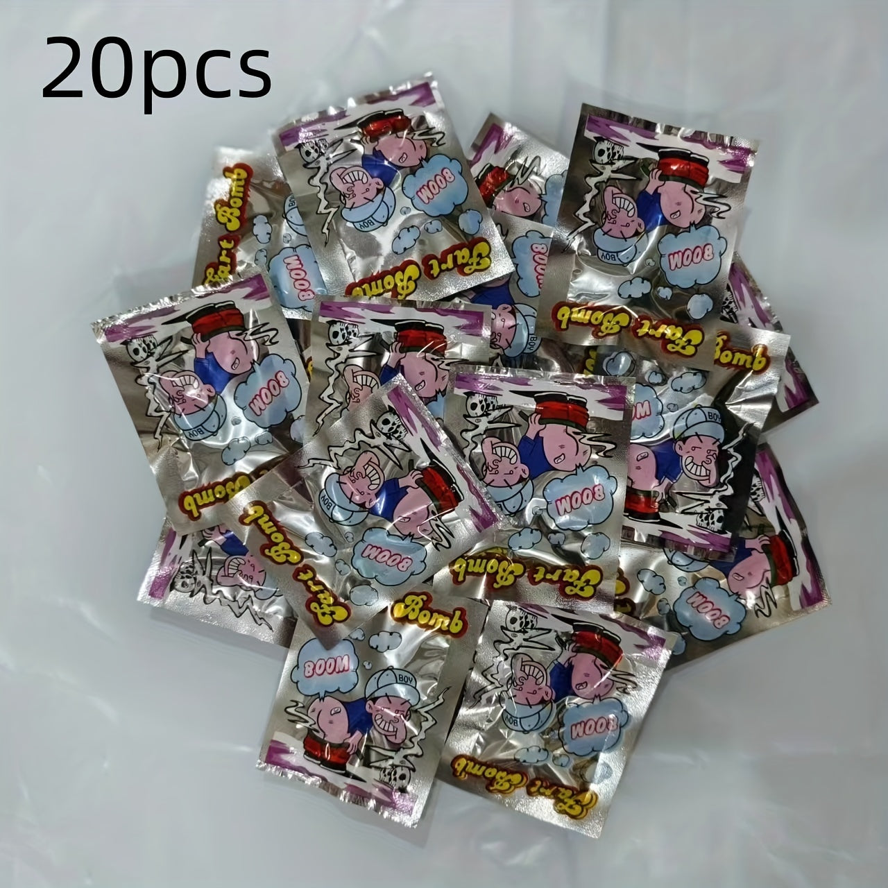 20pcs Stench Fart Bag Prank Colorful Sachet Portable Smelly Novelty Toys