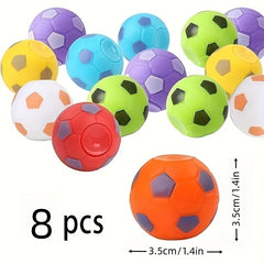 8pcs Mini Football Finger Spinner - Fun Gift for Birthday, Halloween, Christmas