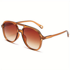 Retro Square Polarized Aviator Sunglasses 70s Vintage Sun Glasses
