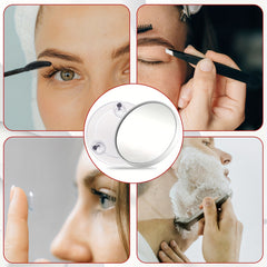 20X Magnifying Mirror with Three Suction Cups for Easy Mounting