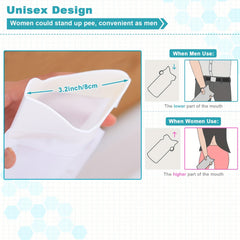 Emergency Disposable Urinal Bags 700ML Camping Pee Bags Unisex Urine Bag