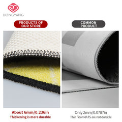 Soft Fluffy Kitchen Mat Entrance Door Mat Non slip Runner Rugs Bathroom Absorben