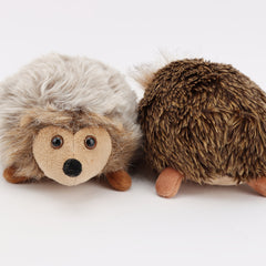 Soft Hedgehog Stuffed Animal Plush Doll Brown & Fur Nose & Eyes