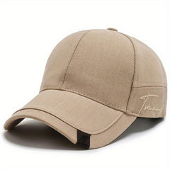 Men's Outdoor Solid Baseball Cap Casual Sunscreen Peaked Hat