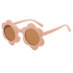 Kids Colorful Flower Frame Sunglasses for Girls Party