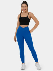 Sports Leggings Women's Plus Wrap High Waist Skinny Yoga Pants