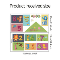 Cartoon Number Wall Stickers for Fun Kids Bedroom