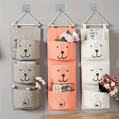 Over The Door Storage Hanging Fabric Bag Bedside Wall Hanging Storage Bag