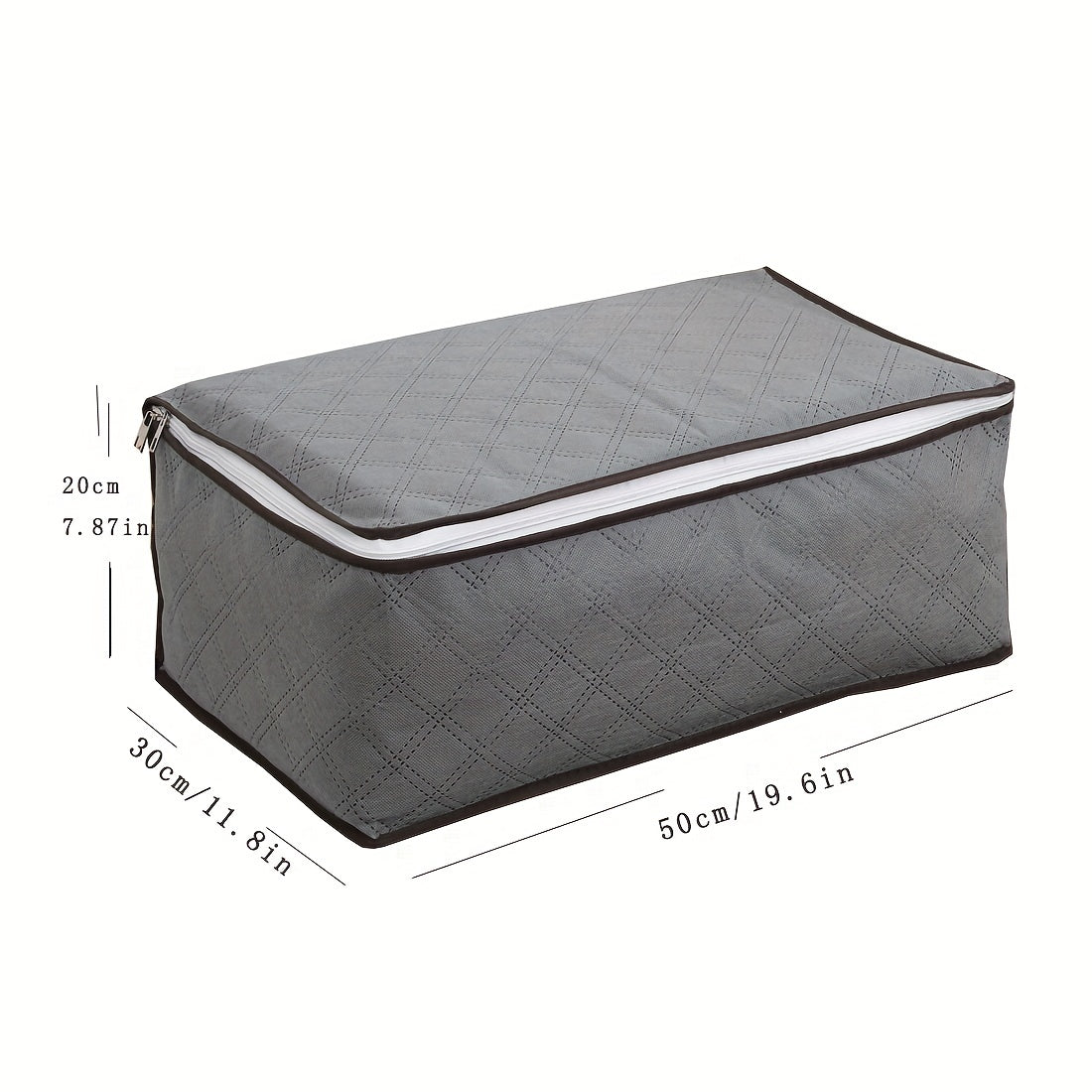 Durable Zipper Packaging Bag Large Capacity Dust Proof Square Storage Bag