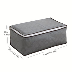 Durable Zipper Packaging Bag Large Capacity Dust Proof Square Storage Bag