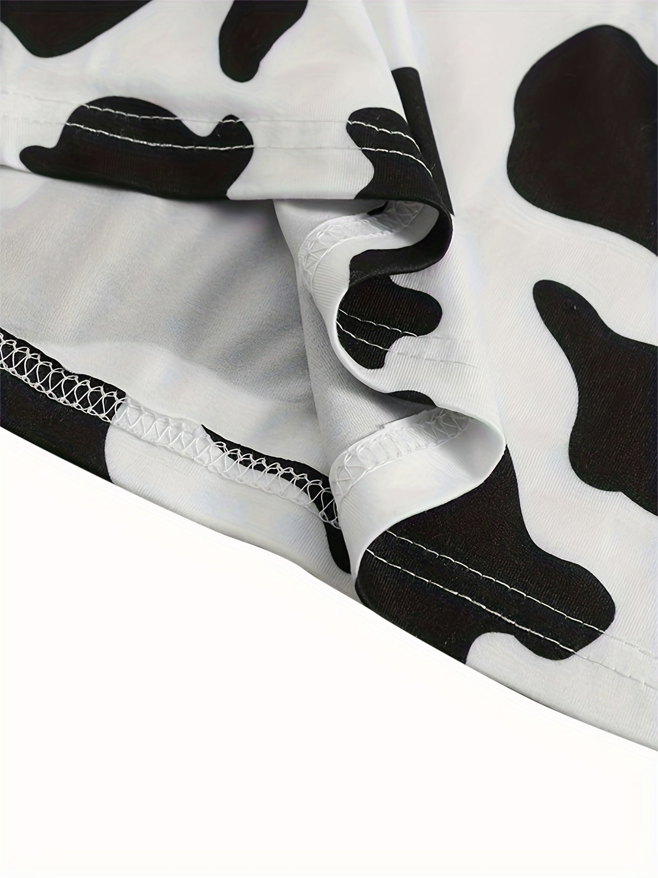 Dalmatian Print Halter Crop Top for Summer