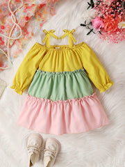 Toddler Baby Girl's Multicolor Princess Dress