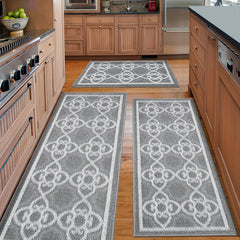 Absorbent Nylon Bathroom Rugs Set