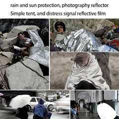 5pcs First Aid Blanket Portable Field Rescue Cold-proof Insulation Blanket
