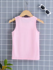 Girl's Stretchy Tank Top Soft Undershirt