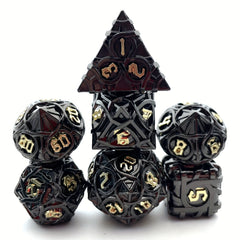 7pcs Solid Metal Dice Maze sided Mini Desktop Game Accessories