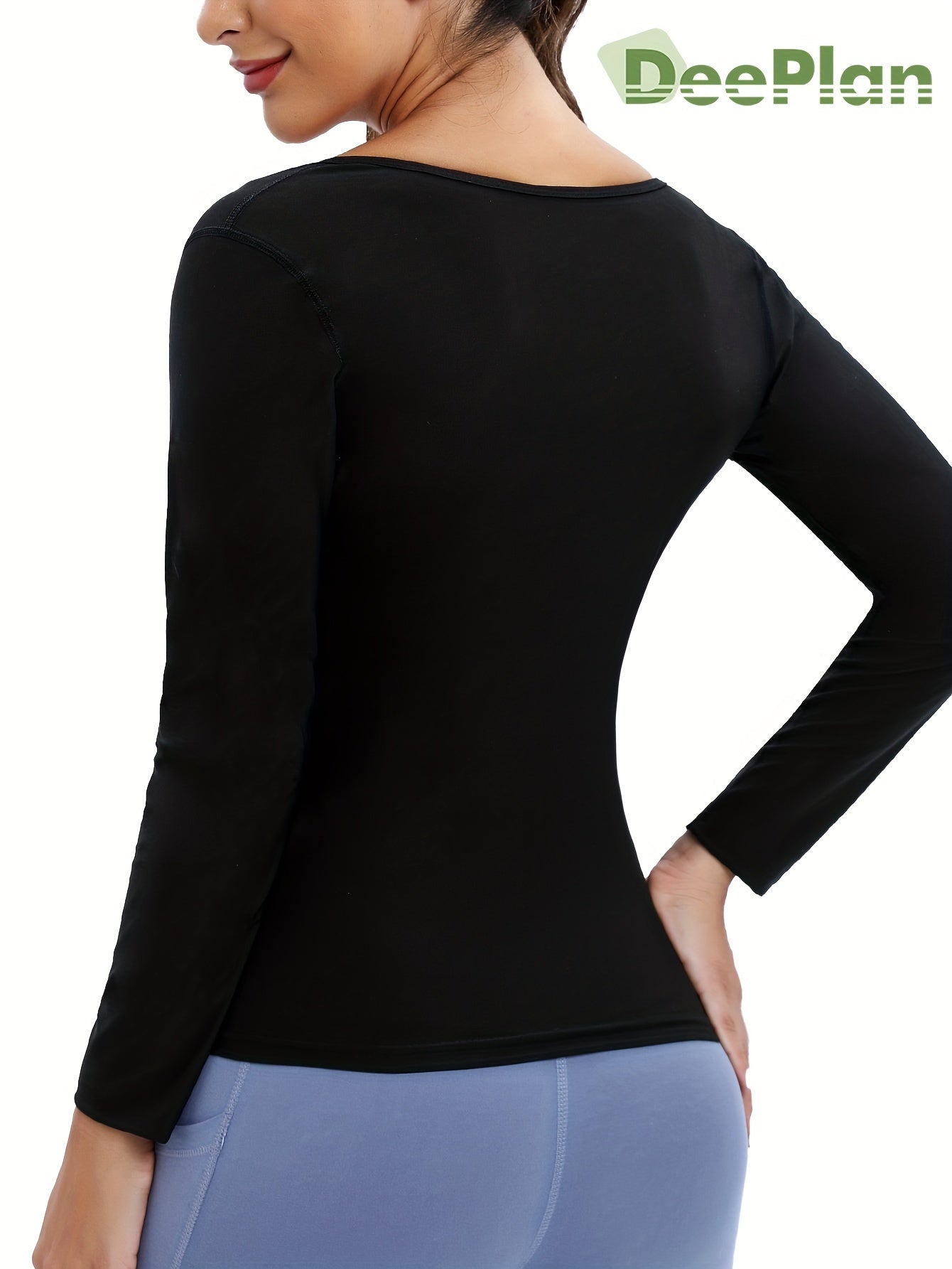 Long Sleeves Sauna Sweat Top Fitness Yoga T-shirt Women's Activewear