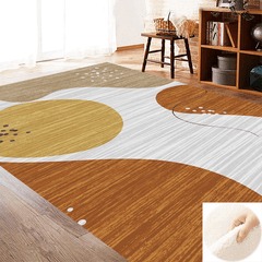 Fluffy Faux Wool Area Rug Non-slip Large Carpet for Living Room Bedroom