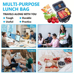 Leakproof Insulated Lunch Bag Large Capacity Soft Cooler Tote