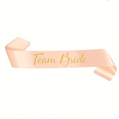 15pcs Bachelorette Party Sash Set Rose Golden - Bride Bridesmaids