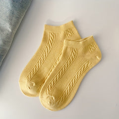 5 Pairs Soft & Comfy Low Cut Ankle Socks Women's Stockings
