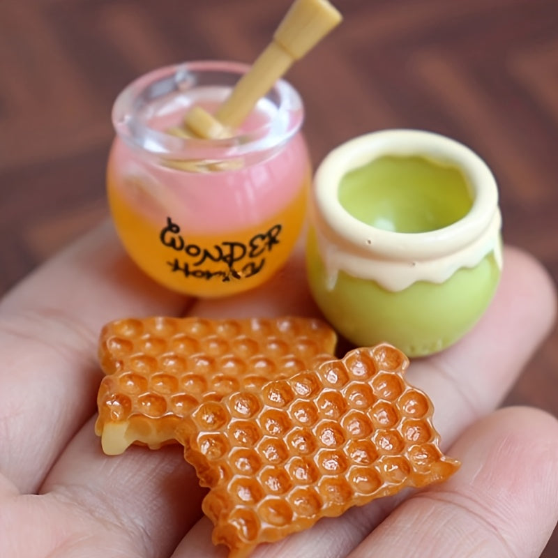 1:6 Dollhouse Honey Jar & Honeycomb Mini Food for BJD Blyth Doll