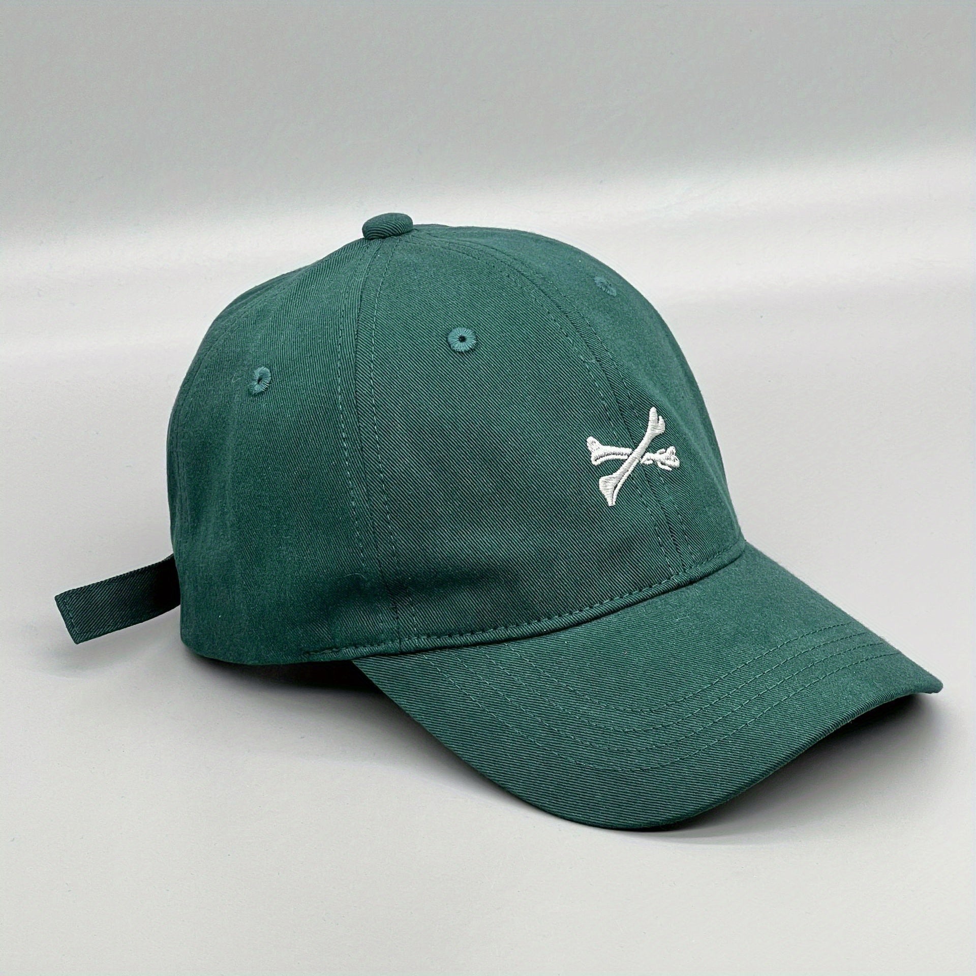 Vintage Bone Embroidery Baseball Cap Unisex Sun Hat