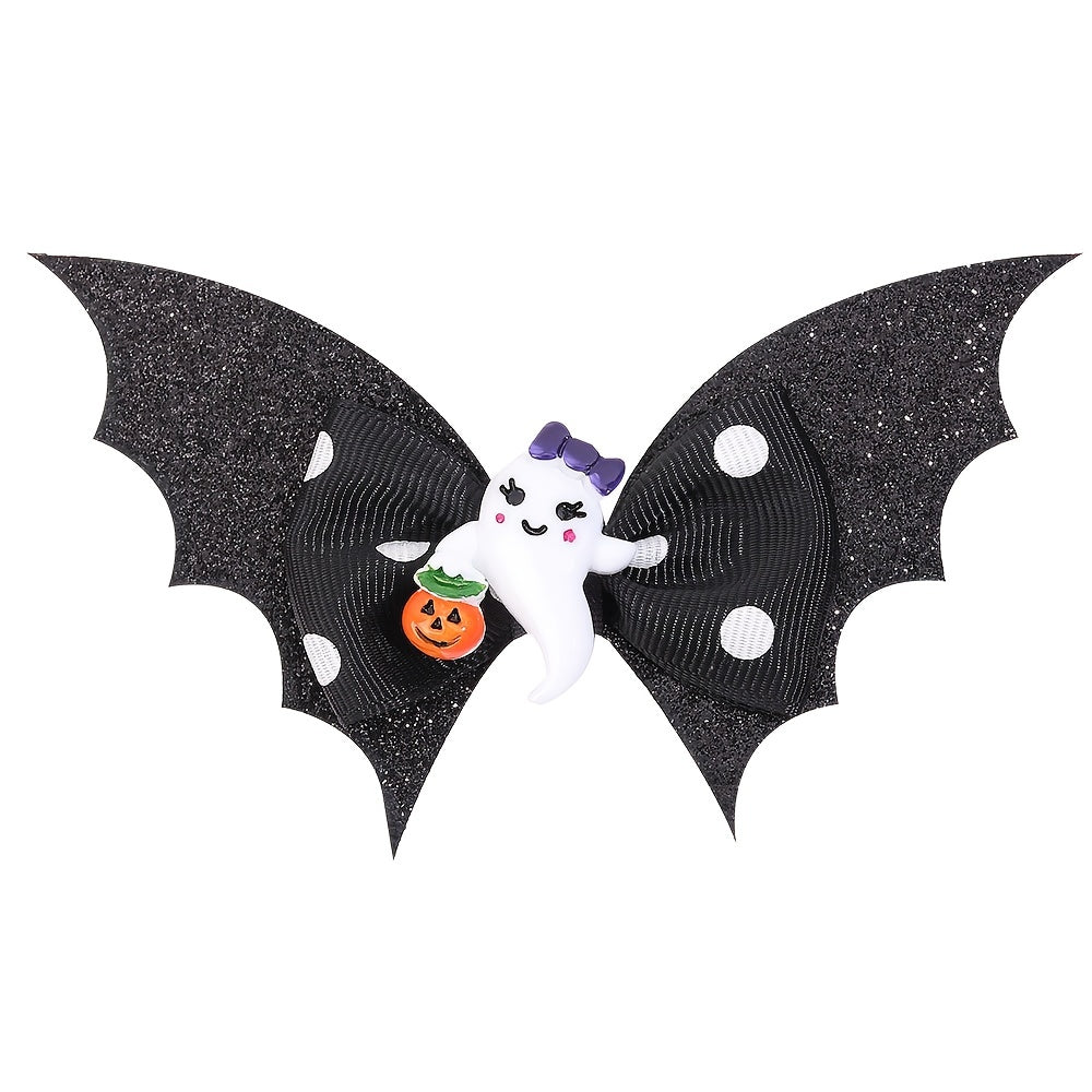 Halloween Double Bat Wing Hair Clip