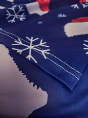 Christmas Casual Cardigan Open Front Graphic Print Long Sleeve
