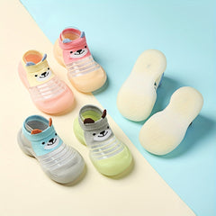 Boys Cartoon Woven Sock Shoes Soft Sandals Crib Shoes