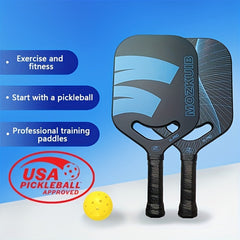 Thermal Pressed Pickleball Paddle Frosted Carbon Fiber Surface