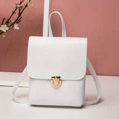 Mini Solid Crossbody Bag PU Leather Handbag Women's Phone Storage Bag & Purse
