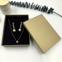 Jewelry Set Box Pendant Necklace Packaging Box Small Business Wedding Decoration
