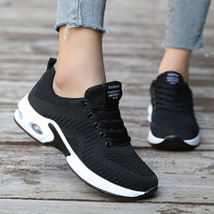 Women's Lace up Mesh Sneakers with Air Cushion