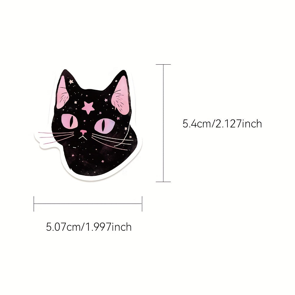 50 Pink Witch Stickers for Luggage Laptop Guitar