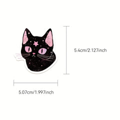 50 Pink Witch Stickers for Luggage Laptop Guitar