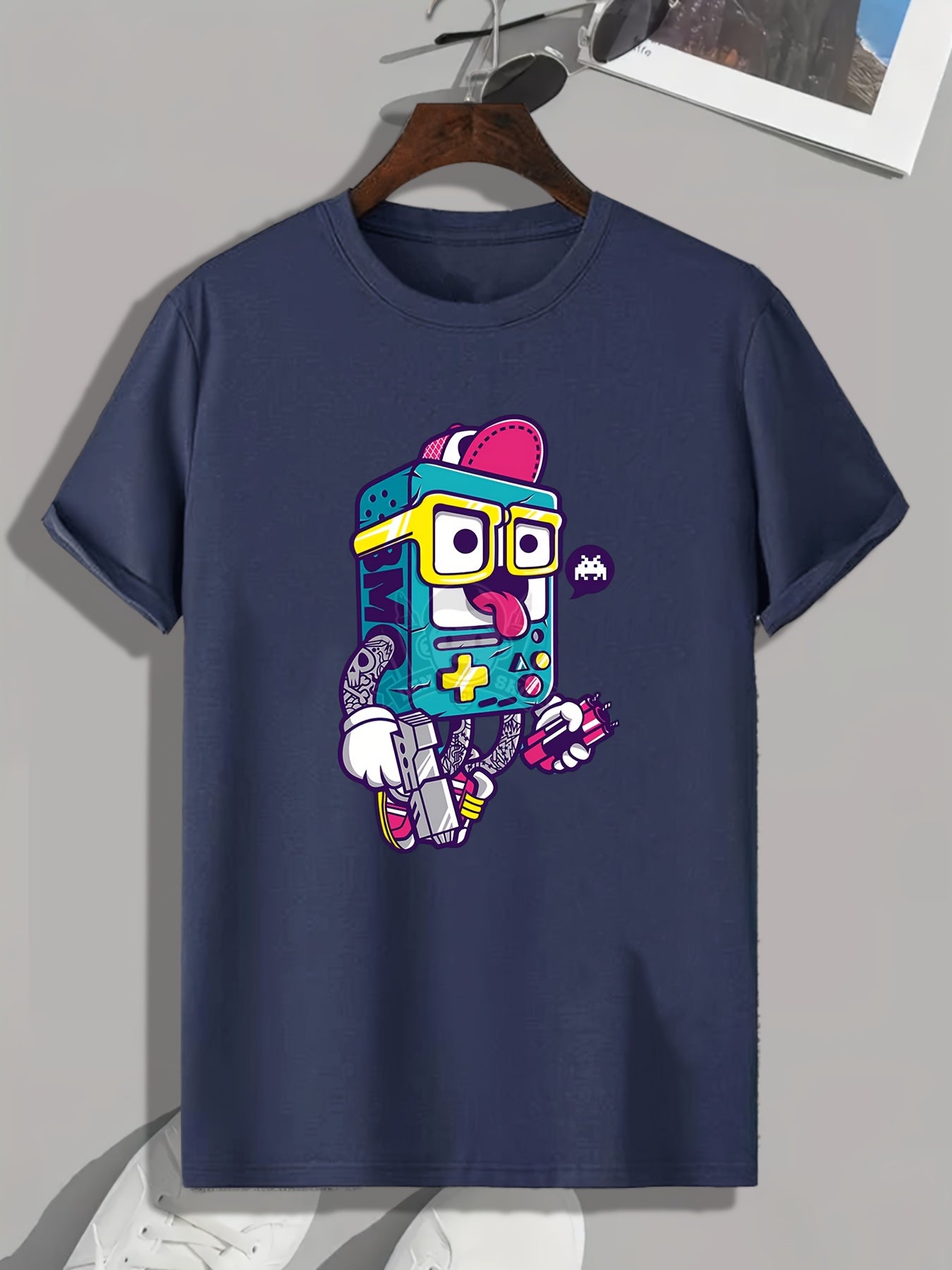 Cartoon Print Men's Graphic T shirt Casual Comfy Tees For Summer