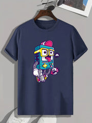 Cartoon Print Men's Graphic T shirt Casual Comfy Tees For Summer
