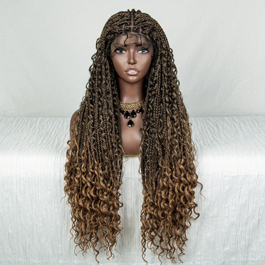 100 Density 9 6 Lace Front Butterfly Braid Wig
