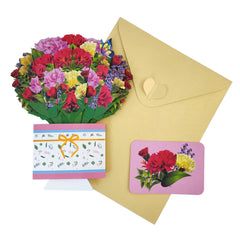 Butterfly Paper Flower Bouquet 3D Pop Up Card For Mom/Wife