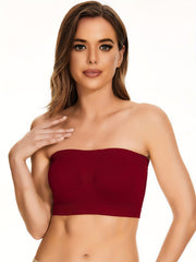 3pcs Strapless Bandeau Bras Comfy & Breathable Women's Lingerie