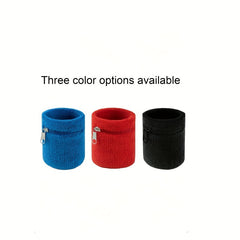 Multifunctional Wrist Protector for Sports Running Fitness with Zipper Pocket