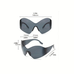 Y2K Wrap Around Sunglasses UV400