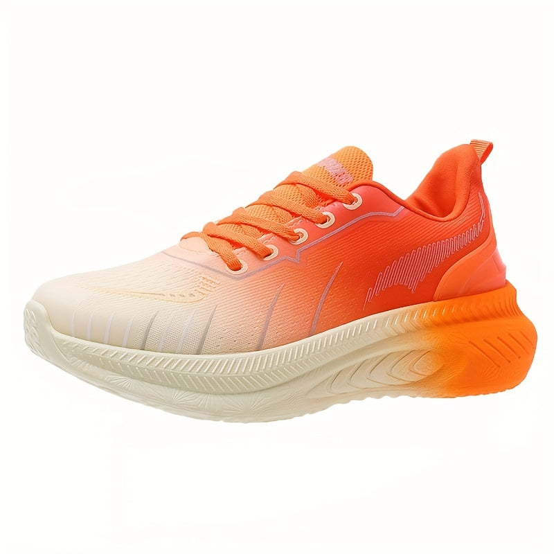 Women's Colorblock Platform Sneakes Casual Lace Up Outdoor Shoes