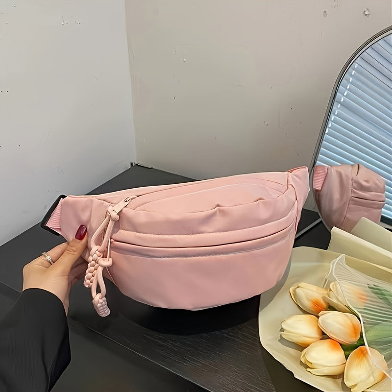 Canvas Casual Waist Bag Women's Sports Fanny Pack for Outdoor Activities