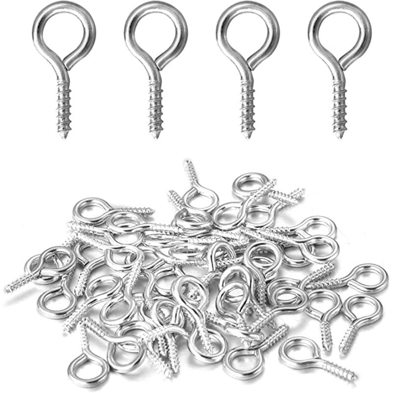 100pcs Metal Eyelets for Hooks and Screws