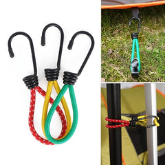 Heavy Duty 3pcs Bungee Cords With Hooks For Tarps Tents Trucks Boats
