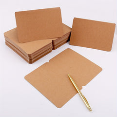 10pcs DIY Hand-painted Holiday Greeting Cards, Blank Folded Small Cards